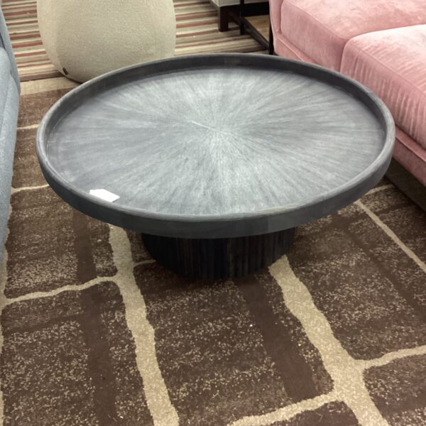 black tray top coffee table