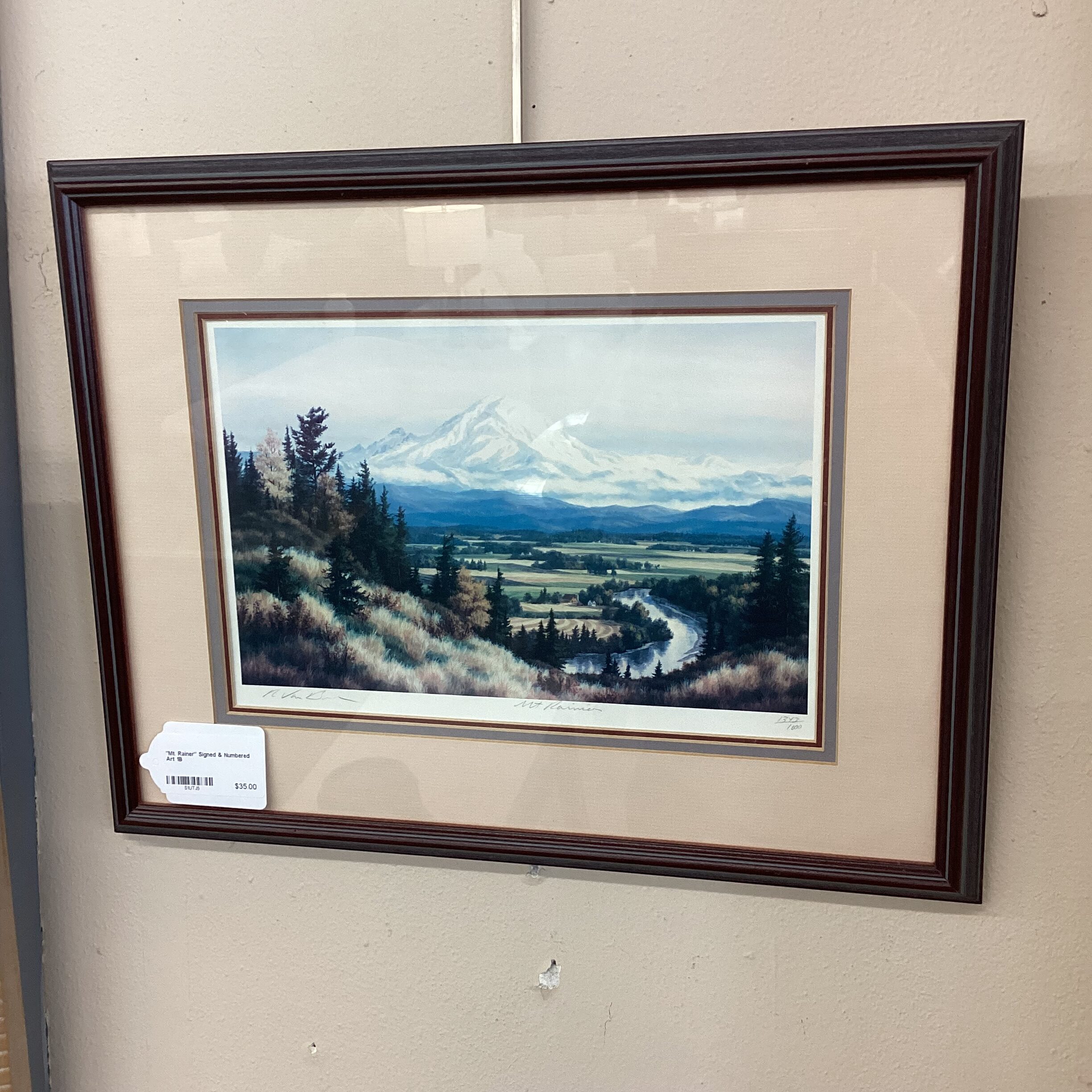 “mt. rainier” signed & numbered art