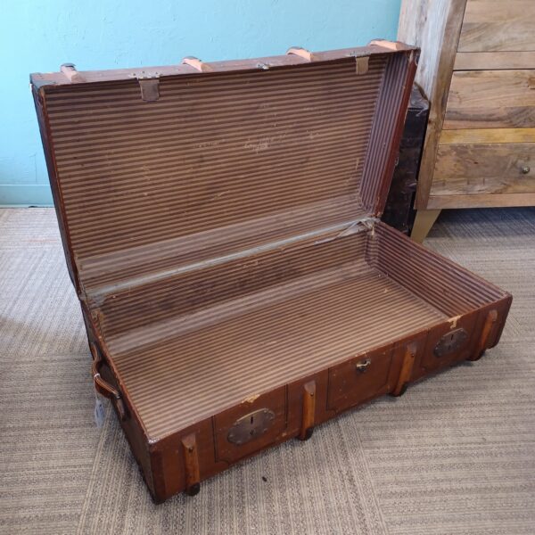 classic antique suitcase trunk