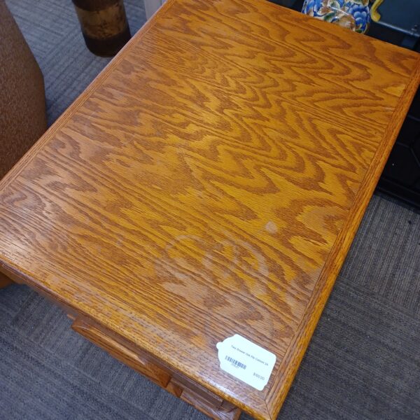 two drawer oak file cabinet