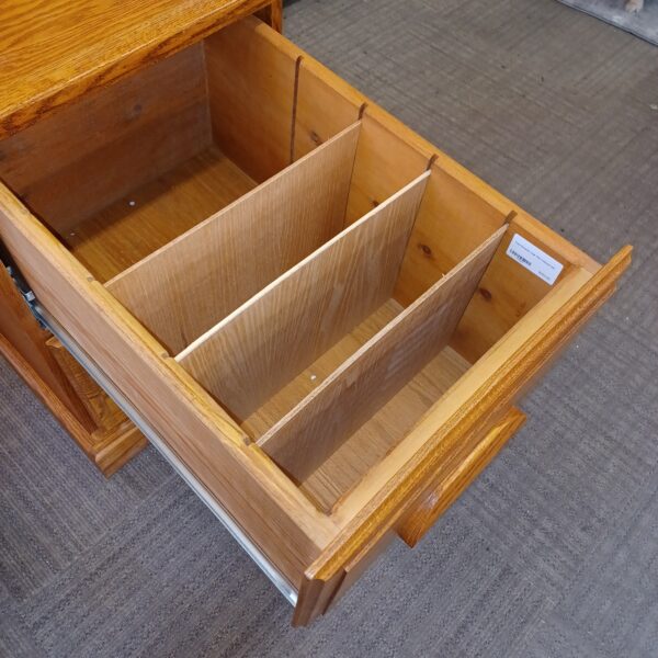 two drawer oak file cabinet