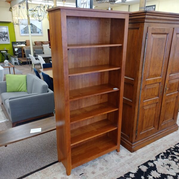 contemporary cherry mission style bookcase