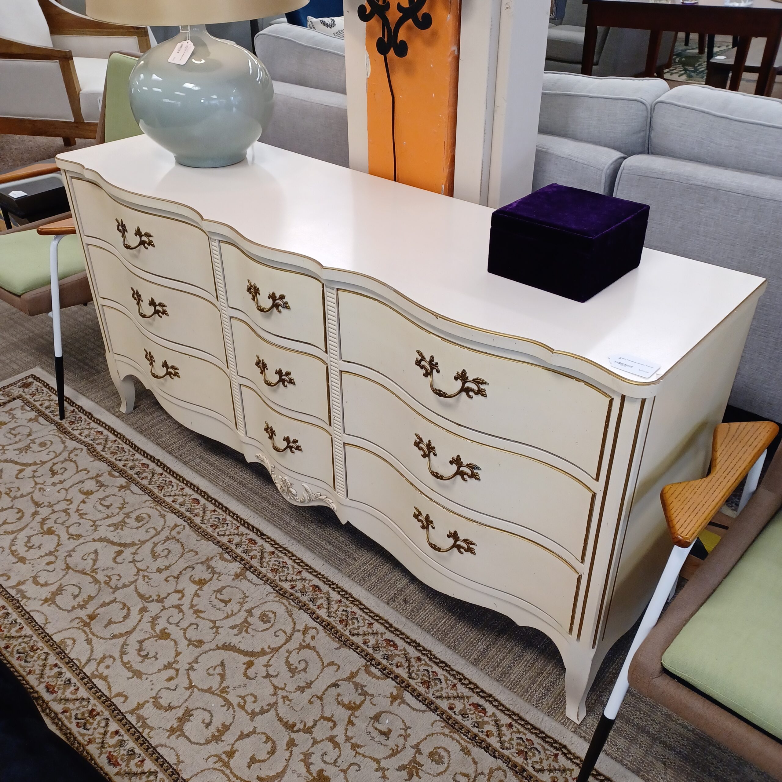 french provincial lowboy dresser