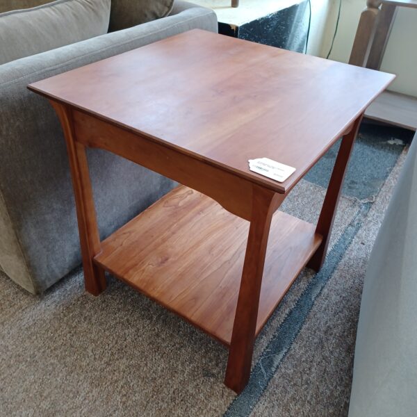 contemporary cherry mission style side table