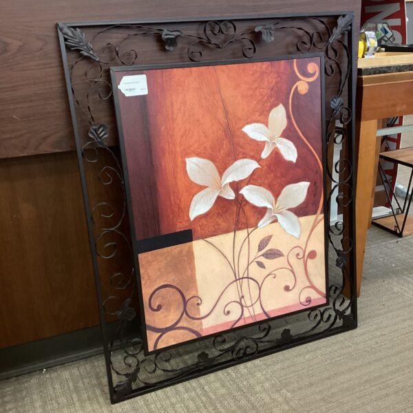 metal scroll floral art